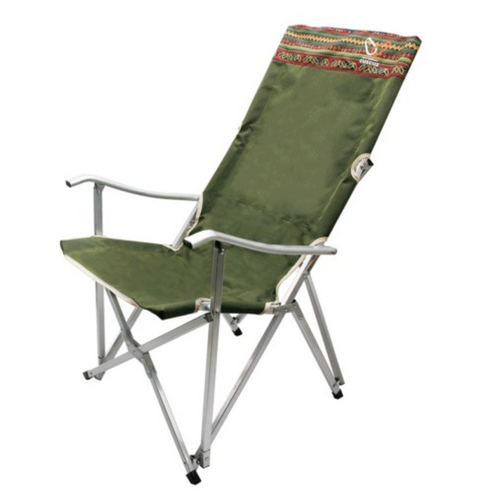 인디 릴렉스체어 캠핑용 휴대용 접이식 의자 카키색