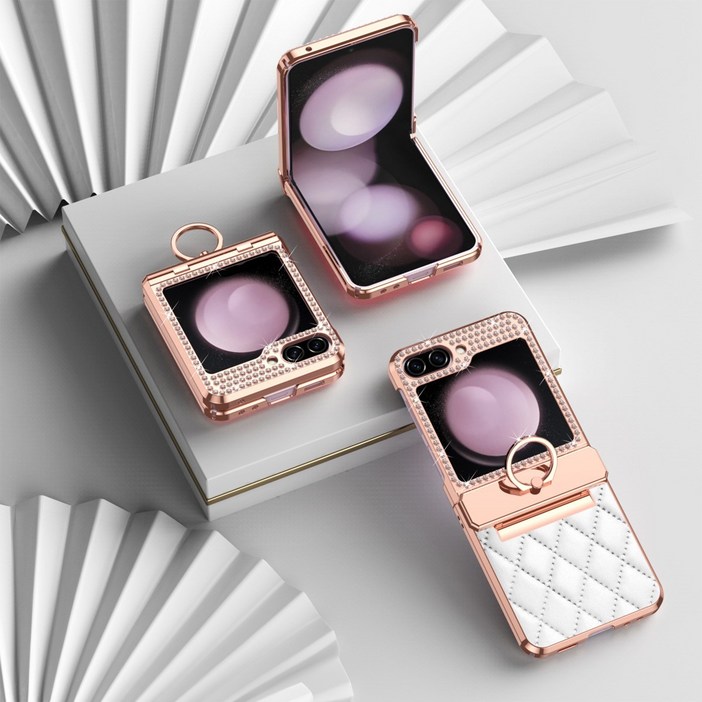 떨샵 골드큐빅케이스 지플립6 힌지커버갤럭시폰케이스 제트플립5 기본힌지보호케이스