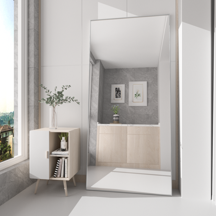 Brendayia 전신거울 1650x600mm 초대형 사이즈 전신거울 벽걸이 현관거울 스탠드 전신거울 침실 욕실 거실 탈의실