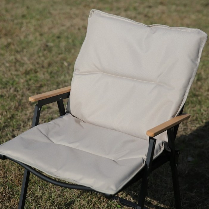 캠핑가구 플렛 체어용 쿠션커버 캠핑의자 겨울