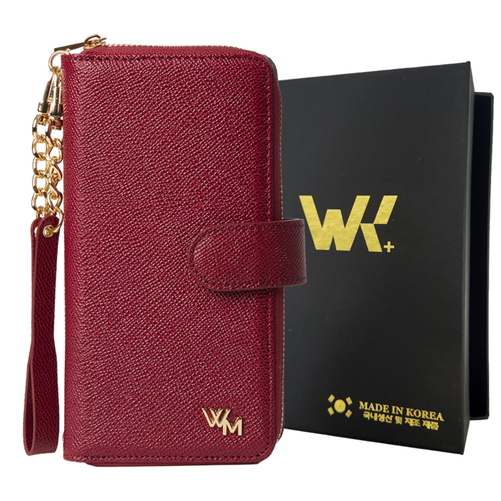 위케밀러 프리미엄 갤럭시S 시리즈 케이스 국산 천연가죽 스트랩 카드수납