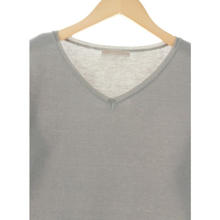 WS시스템 니트 그레이 올드스쿨 슬림핏41