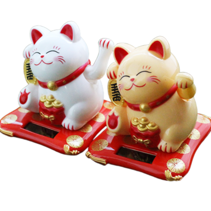휘뚜마뚜 마네키네코 11 복 부르는 고양이 손흔드는 행운 돈 일본 고양이 세트