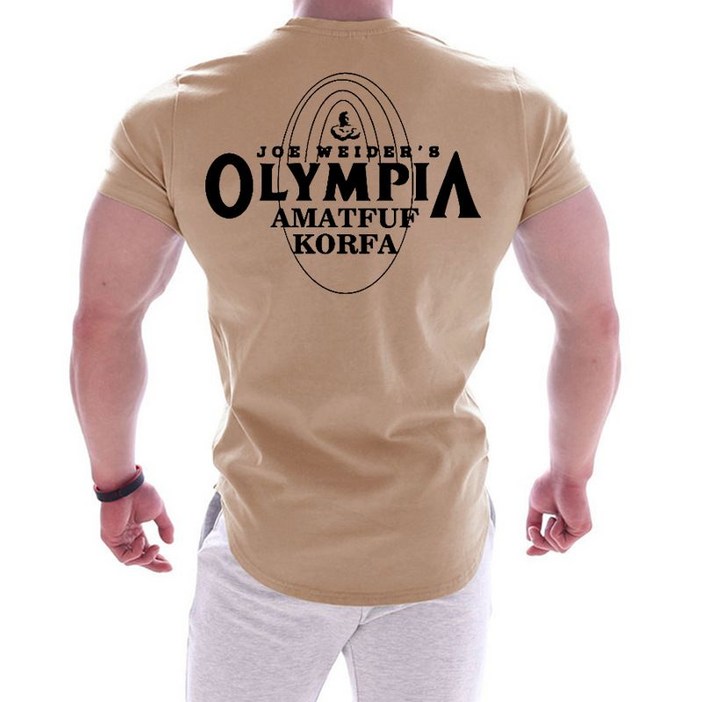 1+1 올림피아 머슬핏 짐웨어 헬스 반팔 티셔츠 운동복 10컬러 - 투데이밈