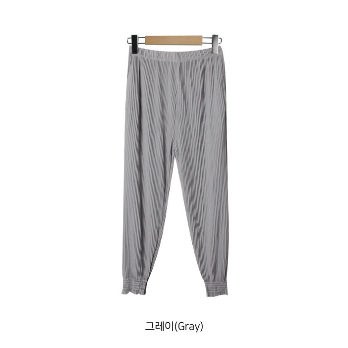 스모크 주름 플리츠 바지