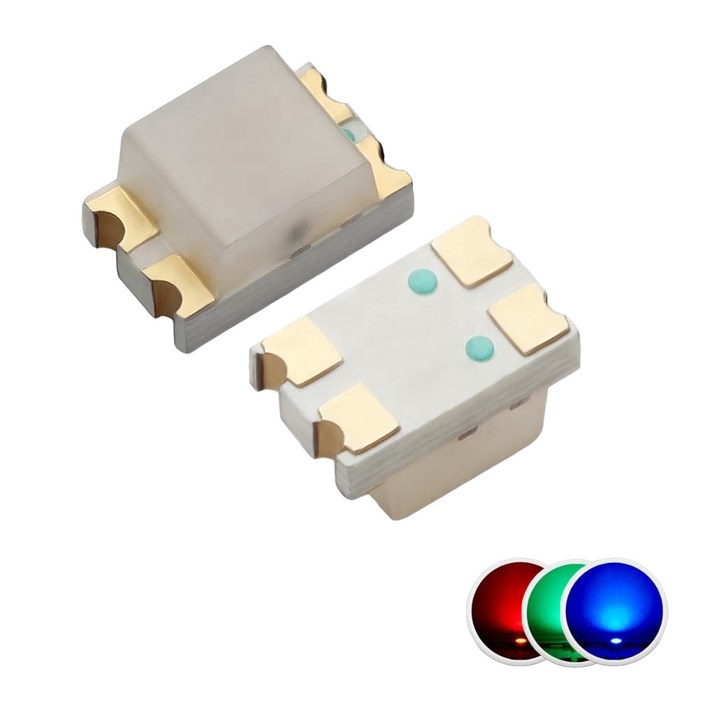 2012 RGB 칩 LED SMD 3색 발광 Red Green Blue 고휘도 표시용 전자부품