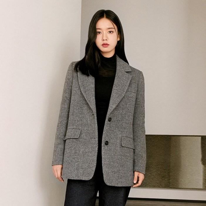 셀렙샵 에디션 24FW 멜란지 보이핏 하프코트