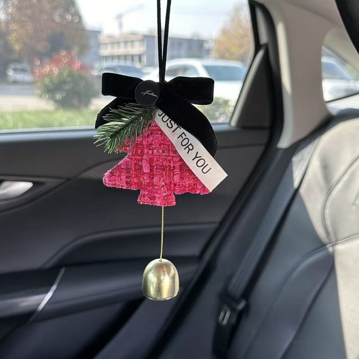인테리어 소품, 자동차 인테리어 소품, 미니 크리스마스 트리 액세서리, 방울 장식품