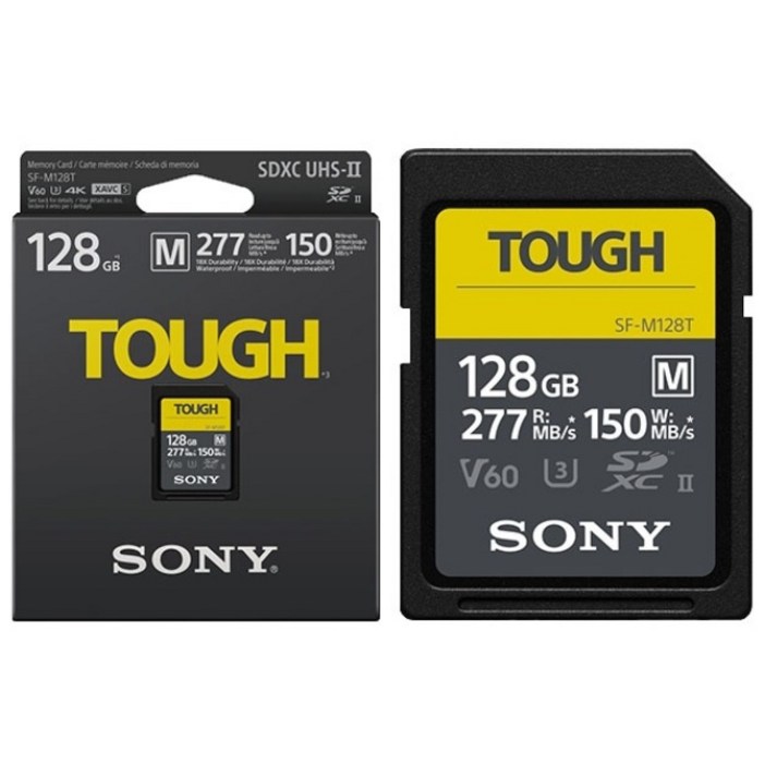 소니정품 SD카드 UHS-II V60 R277/W150 SD카드 방수 방진 TOUGH 128G 256G 512G