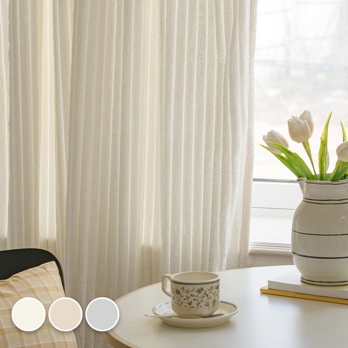 바자르 코코니 바람막이 극세사 방한커튼