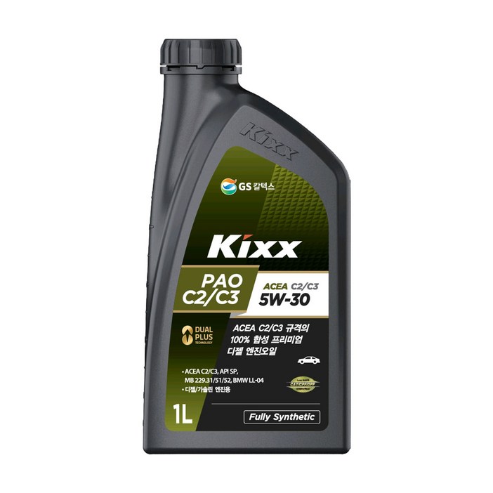 GS 킥스 Kixx PAO C2C3 5W30, 7개, 5w30, 1L