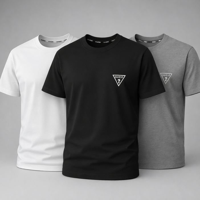 한국정품 게스 남자 반팔티 guess 면티 티셔츠 20수 3Pack