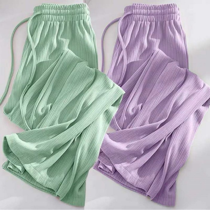여성 여름 와이드핏 냉감 밴딩 바지 6 Color 11