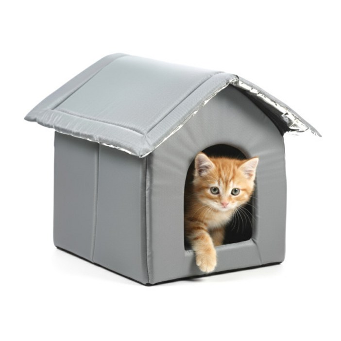 고냥냥 2세대 겨울 고양이 숨숨집, 1개, 그레이