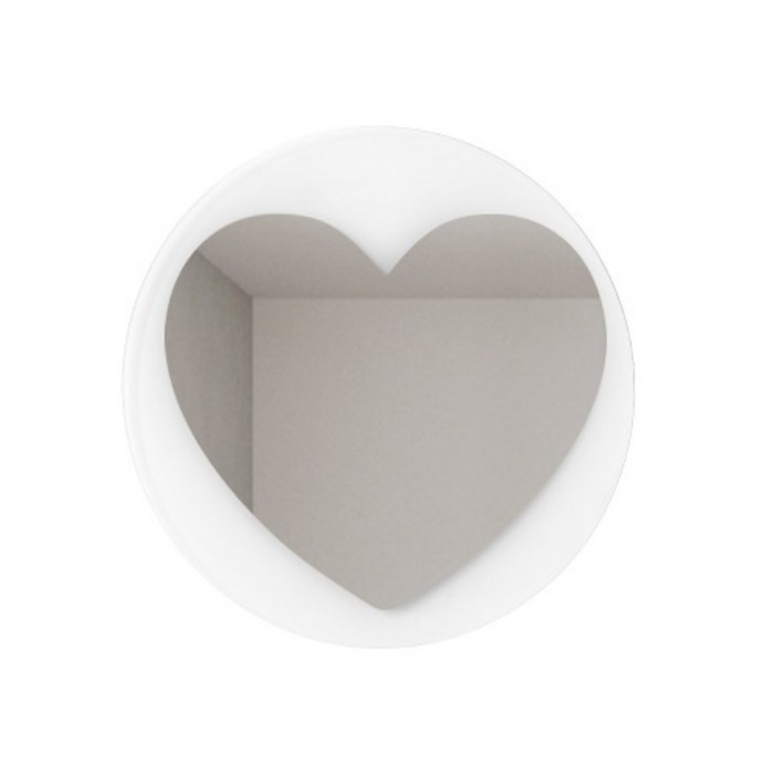 루비드 크리스탈 비정형 과일 감정 거울 욕실 화장대 침실 인테리어 벽걸이 거울, 08 하트