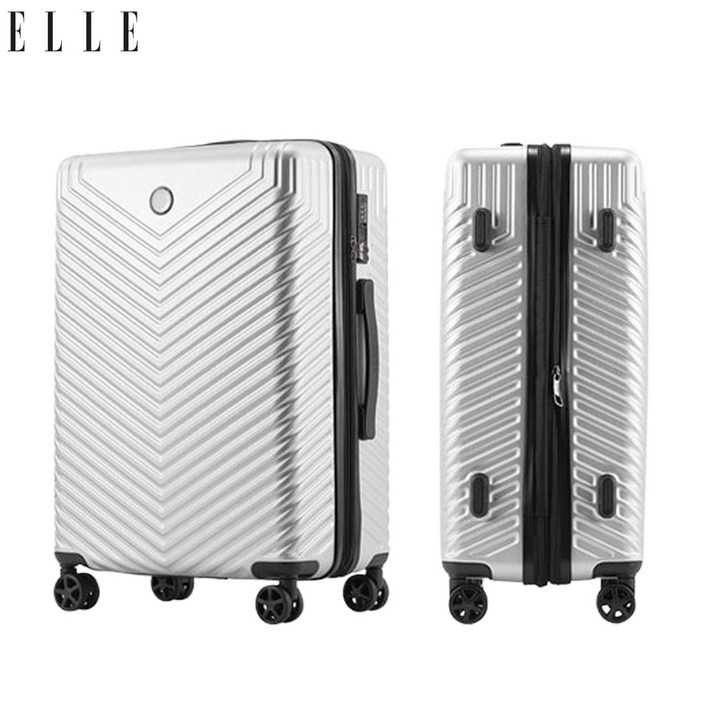 여행용캐리어 폴리카보네이트 홈쇼핑 캐리어 확장형 기내반입 수화물 20인치 28인치 퓨어실버