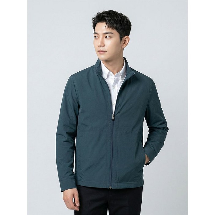 BY파크랜드 그린 면복합 점퍼-A1JJ2310130A