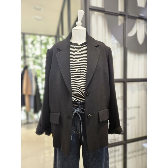 듀엘 DEWE 투버튼 베이직 자켓 L244MSF042 NC일산