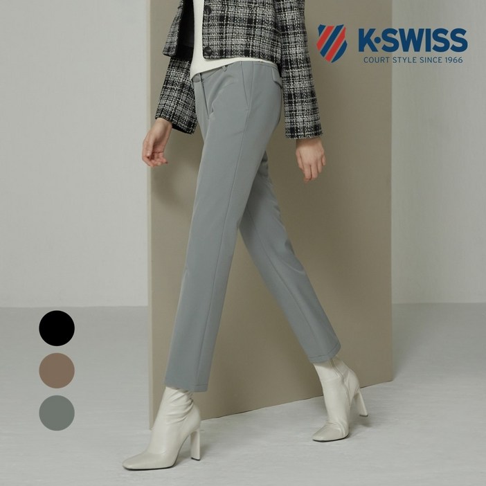 케이스위스 KSWISS 여성 스판 기모 본딩 바지
