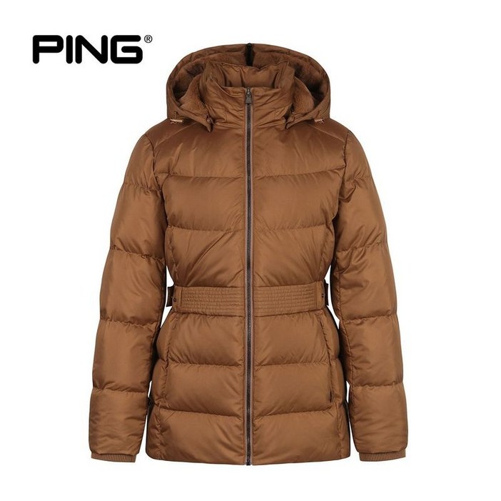 핑 여성 후드 변형 구스 다운 점퍼