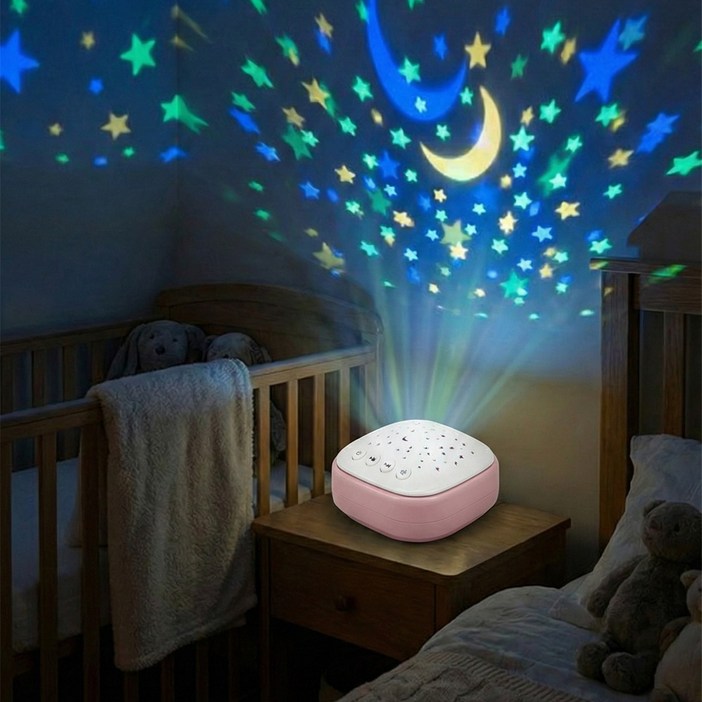 사는잼 LED 휴대용 별빛 백색 소음기 무드등