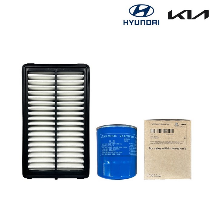 *차대번호 17자리 필수입력* 순정품 엔진 (오일필터+에어필터 세트) 올뉴모닝 더뉴모닝 TA 11년~17년 가솔린 LPG 전차량 공용 26300 02503 28113 1Y100