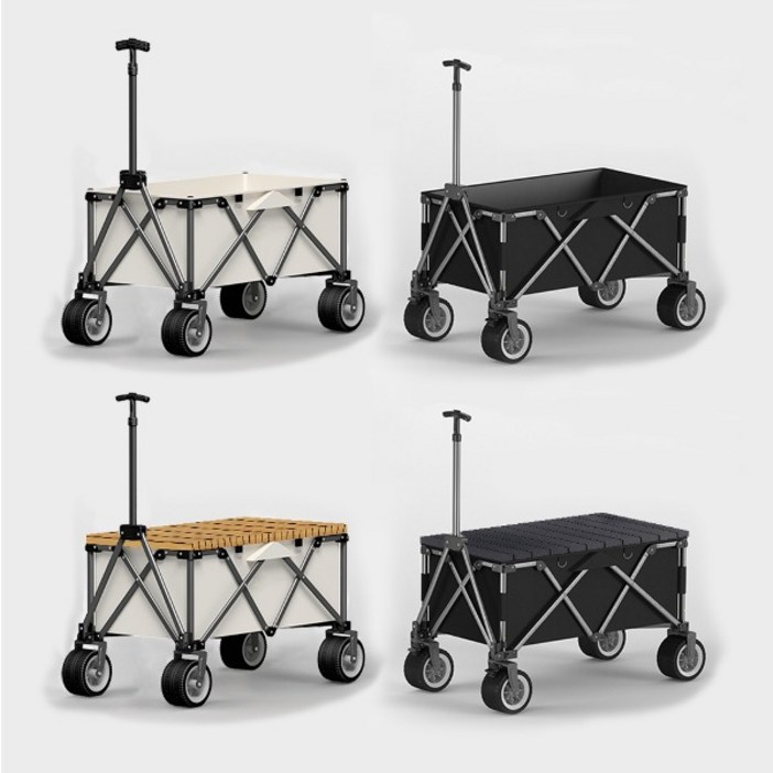 캠핑웨건 접이식 우드 테이블 상판 색상 2종