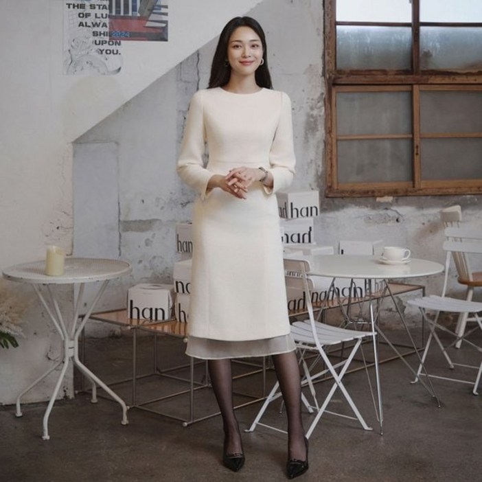 잇미샤 24 F/W 잇미샤 밑단 오간자 배색 원피스 ITOAZOP970