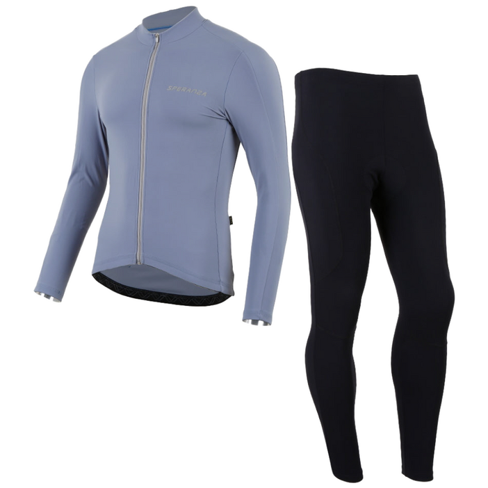[스페란자] J8스판기모져지 스판타이즈 라이트블루세트 얇은기모 간절기 활용도 좋은의류 bicycle/cycle wear