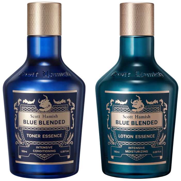 스콧해미쉬 블루 블렌디드 토너에센스180ml+로션에센스180ml, 2종기획, 남자 올인원에센스