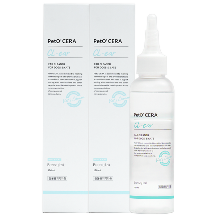 페토세라 저자극 편백수 52 노스팅 무알콜 귀세정제 클이어, 120ml, 2개