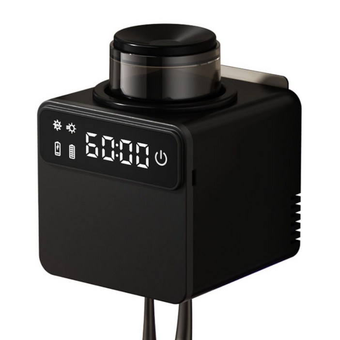 YONO 무선 가정용 UVC  UVA 칫솔살균기 휴대용 칫솔 소독기 건조기 칫솔컵 세트, 블랙