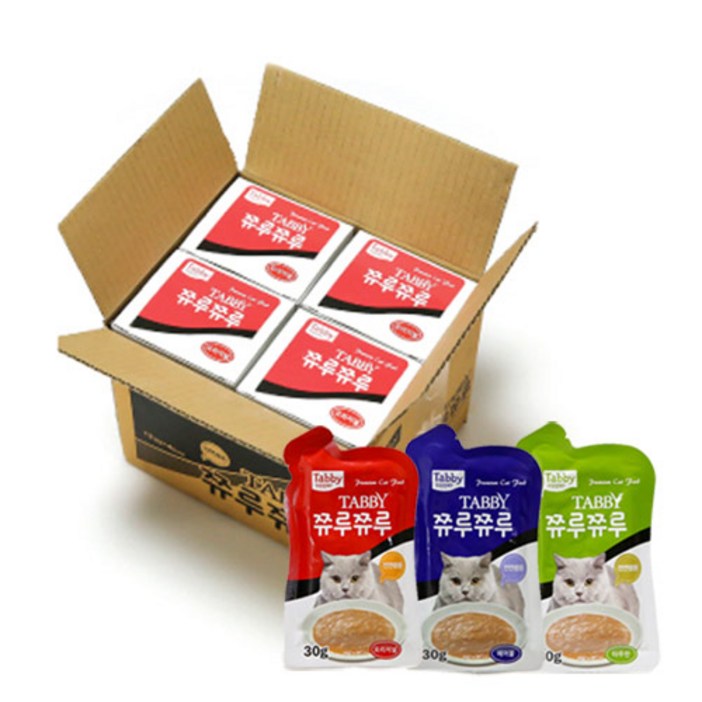 테비 쮸루쮸루 고양이 간식 파우치 30g