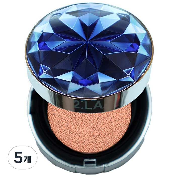 면세점 브랜드 투라 토닝 블랙 쿠션 팩트, 블루 21호, 5개