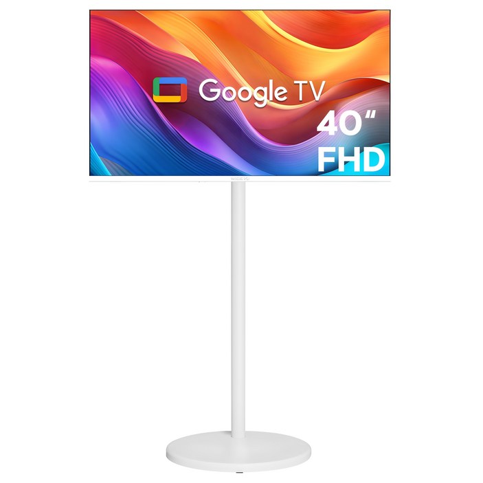 와이드뷰 FHD 화이트에디션 스마트 TV 삼탠바이미세트, 101cm40인치, GTWV400FHD11TV, EKWBYME38W거치대, 스탠드형, 고객직접설치