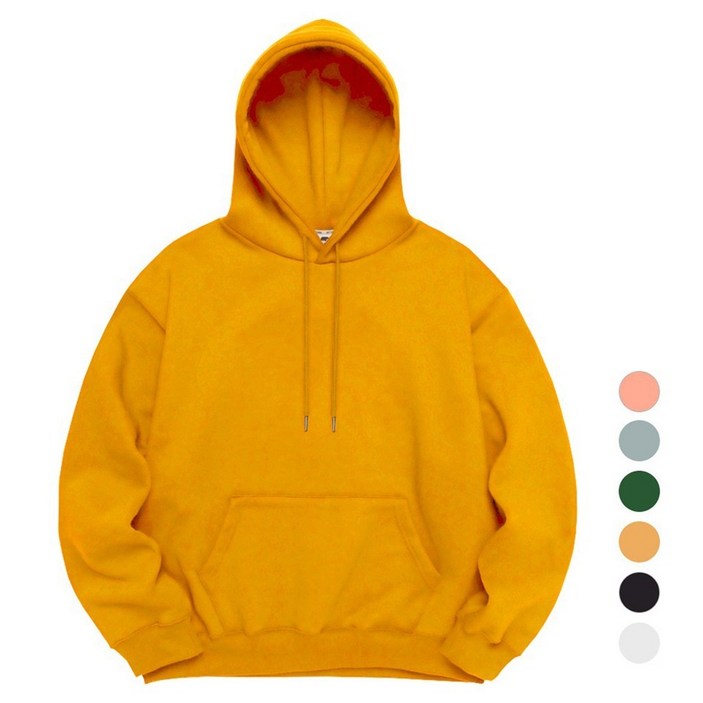 엠씨티 남녀공용 데일리 스판 후드티