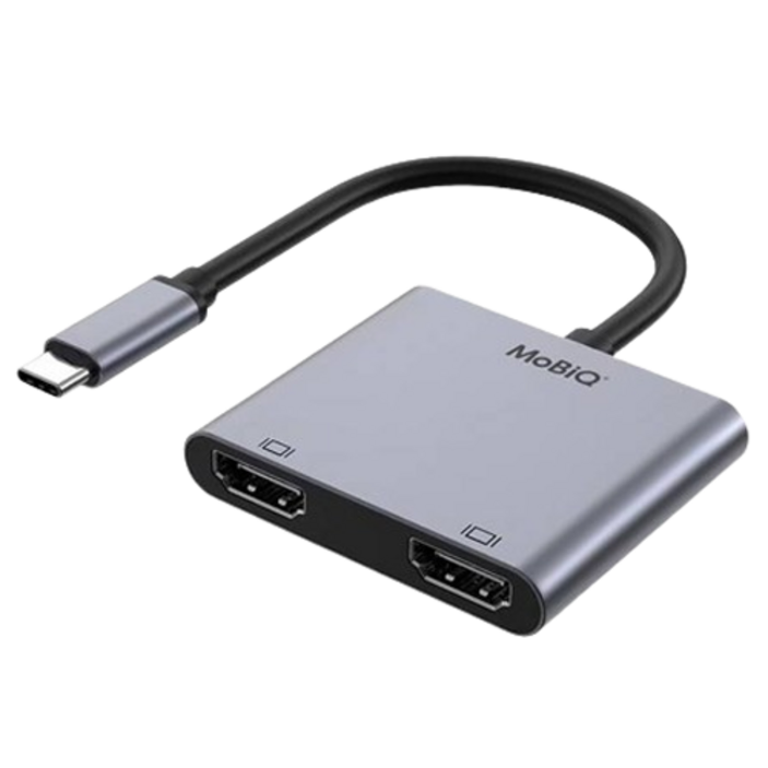 모비큐 2포트 C타입 4K HDMI 듀얼 모니터 멀티 USB 허브 EM2HP, 혼합색상, 1개 모비큐 2포트 C타입 4K HDMI 듀얼 모니터 멀티 USB 허브 EM2HP, 혼합색상, 1개