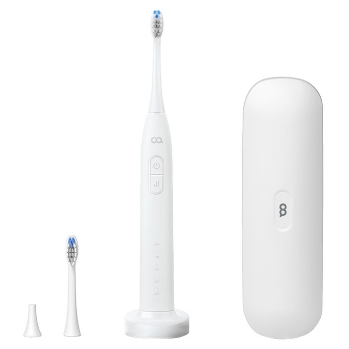 오아 스윙바스 좌우 회전 음파 전동 칫솔, OORL-016WH, 화이트, 1개