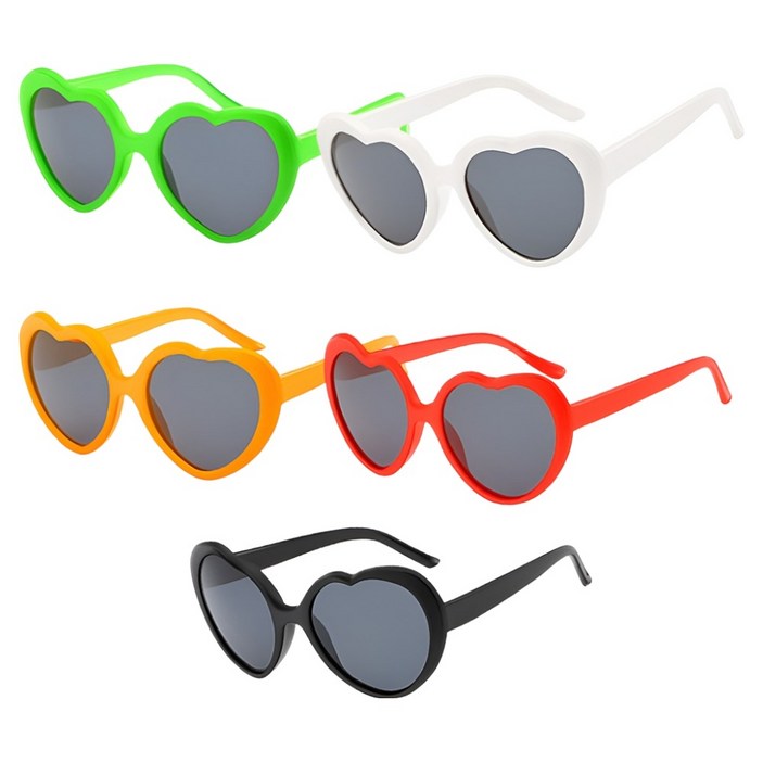 코히모 하트형 파티 선글라스 5종 세트 5W0508