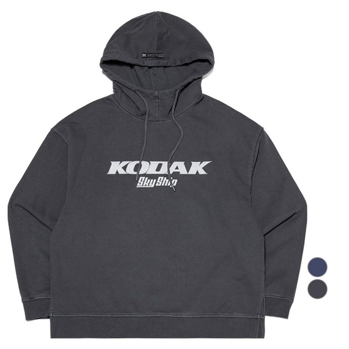 코닥어패럴 남녀공용 스카이쉽 피그먼트다잉 면 후드티셔츠
