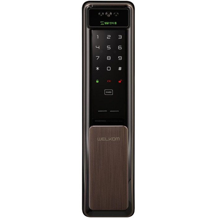 웰콤 솔리티 얼굴인식 푸시풀 디지털 도어락 WSP-2900A 방문설치