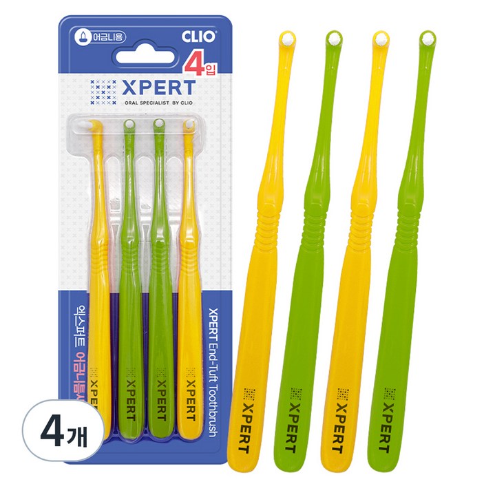 XPERT 어금니 틈새용 칫솔, 4개, 4개입