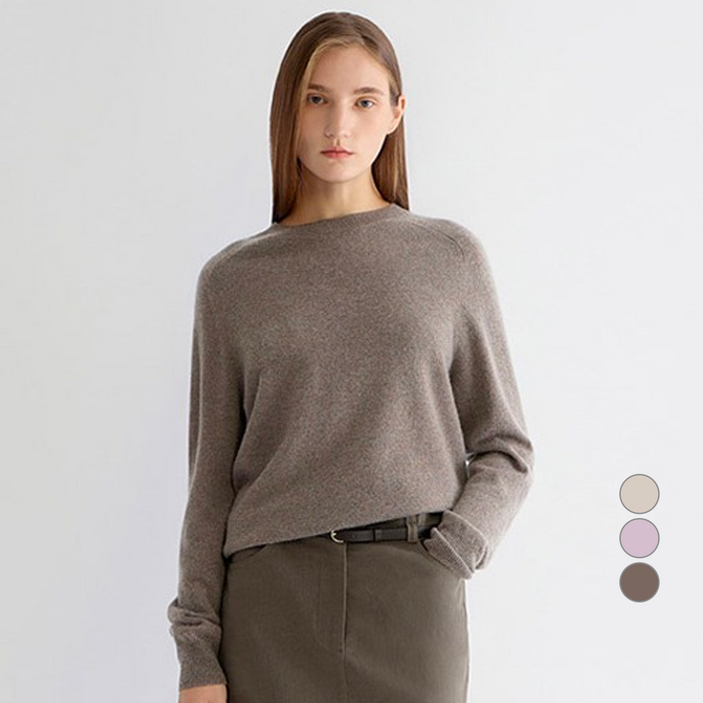 쉬즈미스 여성용 캐시미어 래글런 니트 SSKPOO41020