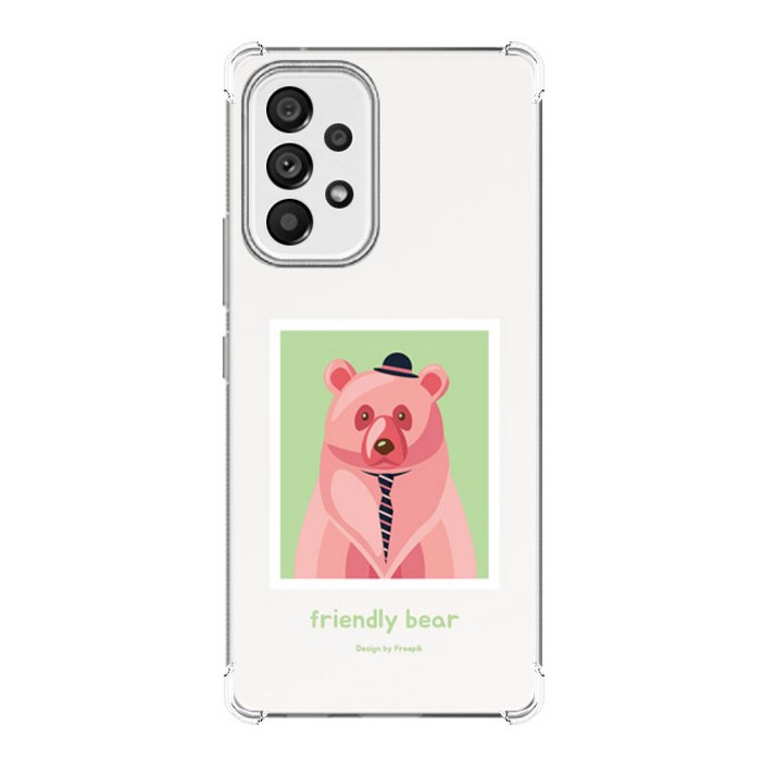 메이드 냥냥이 젤하드 투명 디자인 휴대폰 케이스