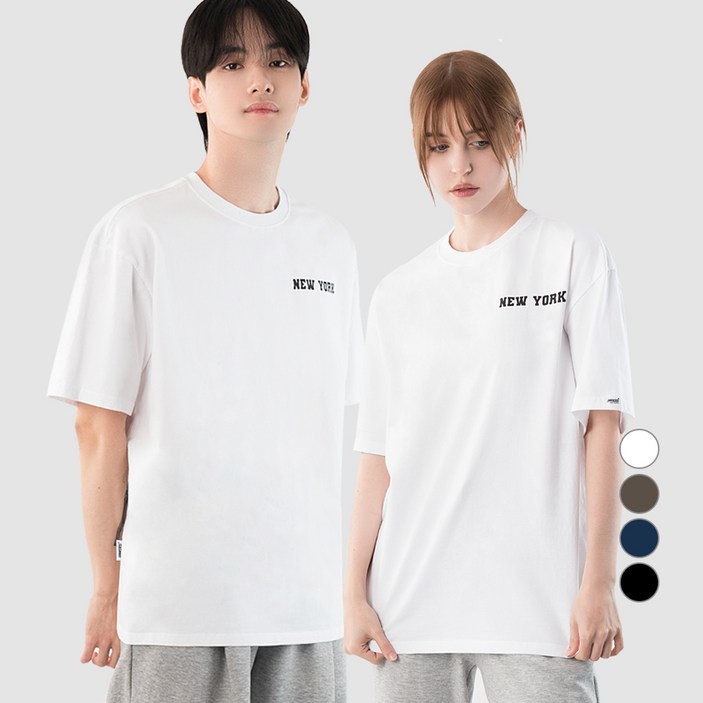 아르메데스 면 16수 오버핏 아트 그래픽 통기성 반팔 티셔츠 AR-1027