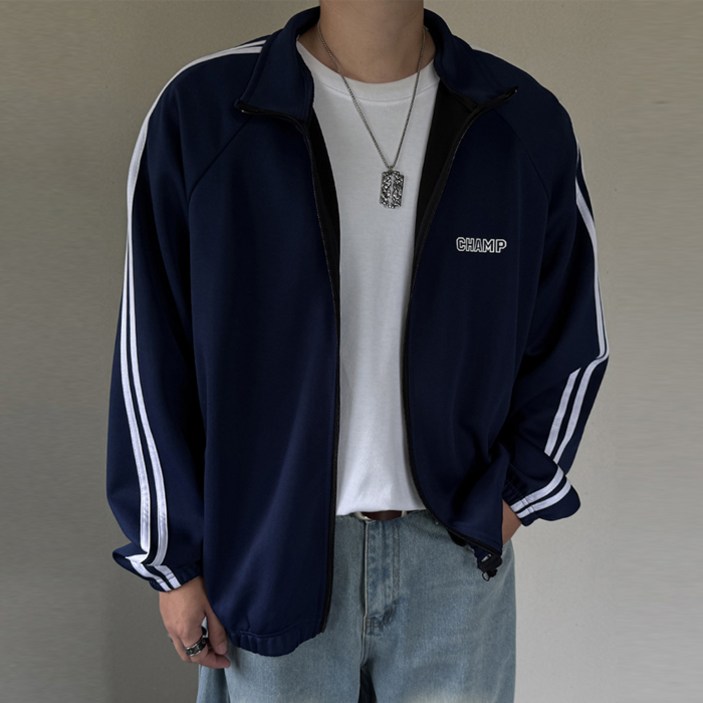 머시따 남성용 챔프 트랙 저지 집업 자켓