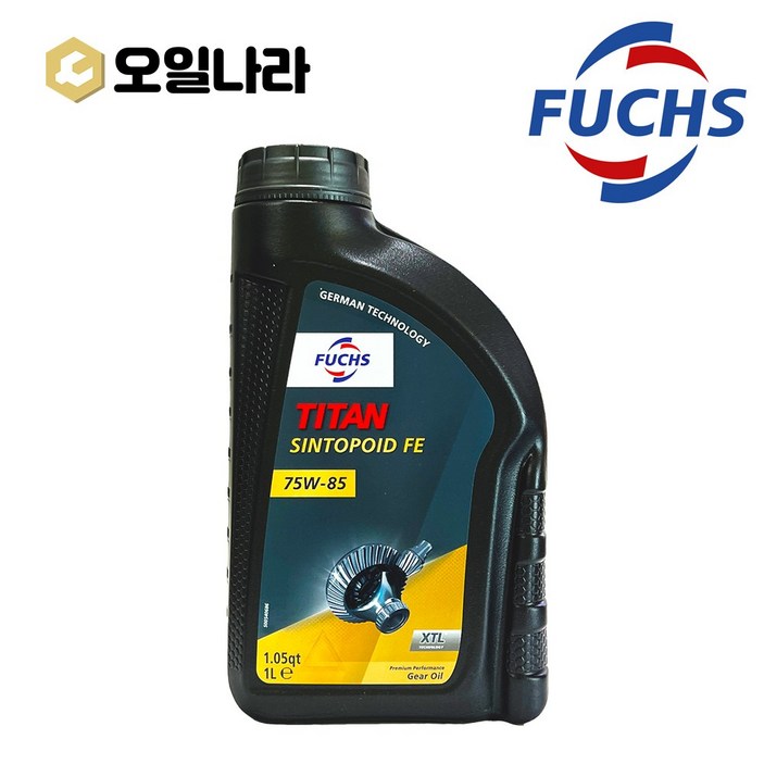 훅스 타이탄 SINTOPOID FE 75w 85 기어오일 1L FUCHS, 1개