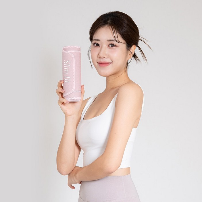 모어바디 슬림랩 SlimWrap 복부 뱃살 지방연소밴드, 1개, Soft Pink