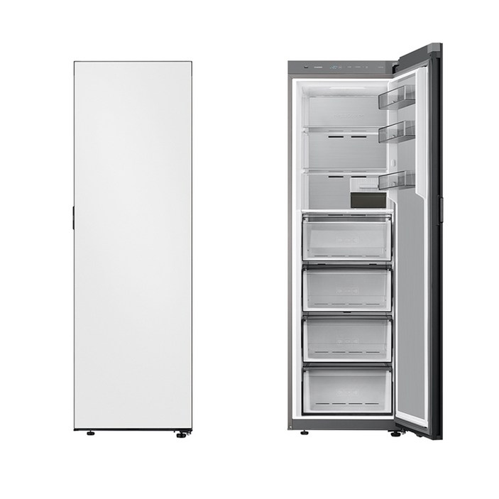 삼성 비스포크 냉동고 1도어 키친핏 347L (우힌지) RZ34C7955AP(메탈)