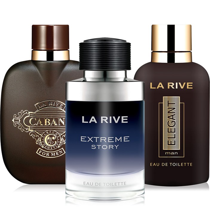 라리브 남성향수 3종 (카바나 90ml+엘레강스 90ml+익스트림 75ml), 90ml, 1세트